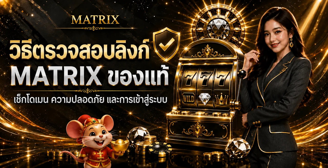 MATRIX วิธีตรวจลิงก์แท้ก่อน Login อย่างปลอดภัย